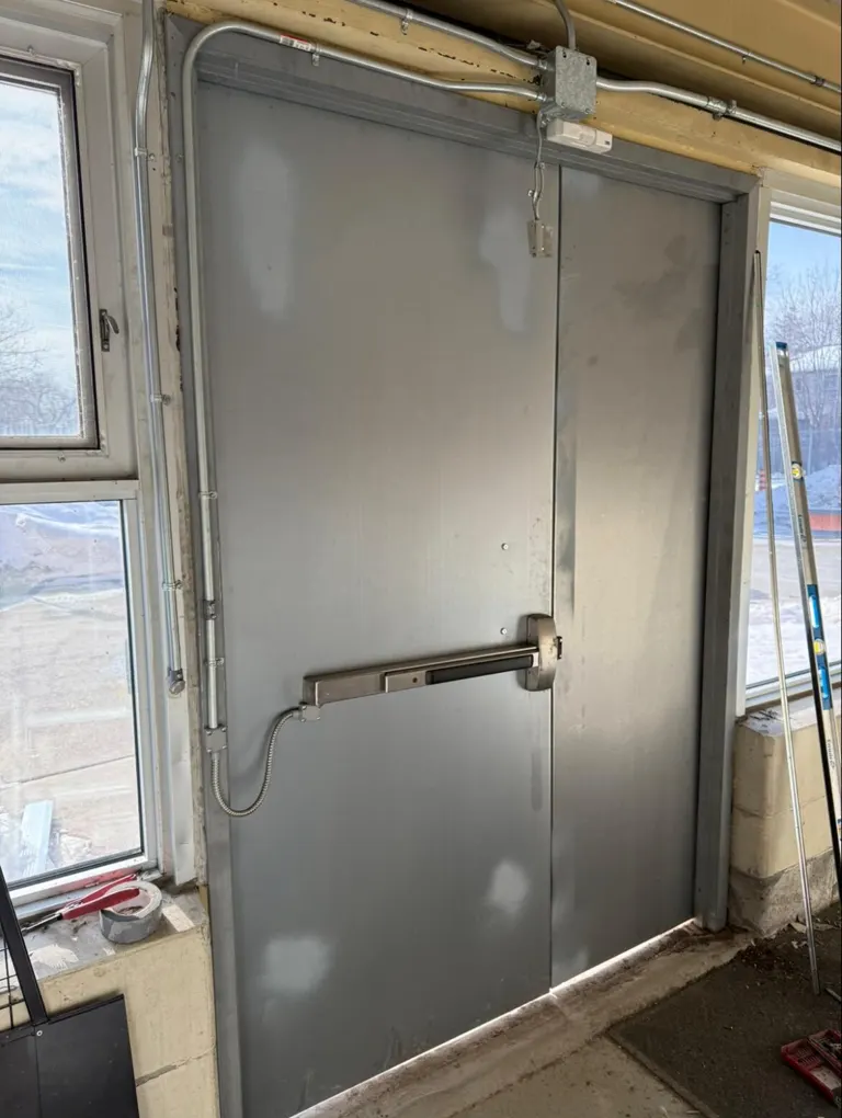 Commercial steel double door replacement Ottawa