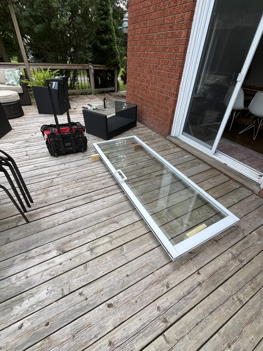 Patio door roller replacement in Stittsville Ontario
